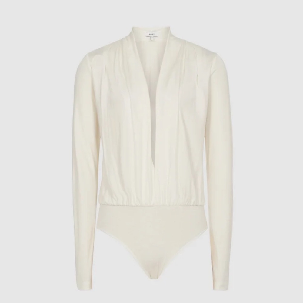 Reiss Rosalba Long Sleeved Plunge Body